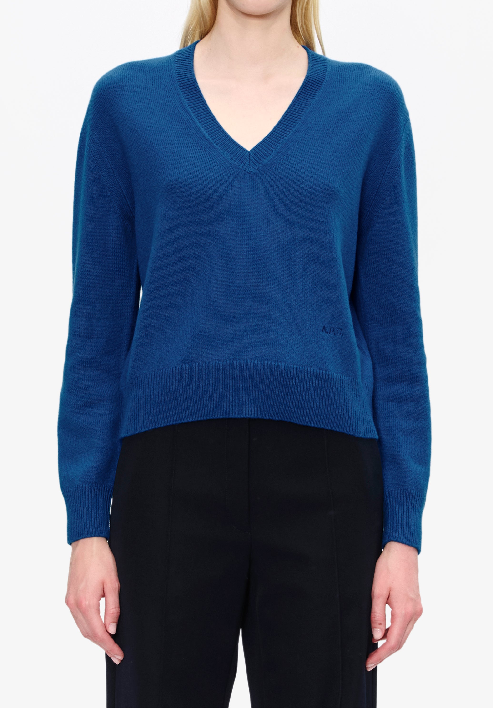 Short V-neck jumper - 4