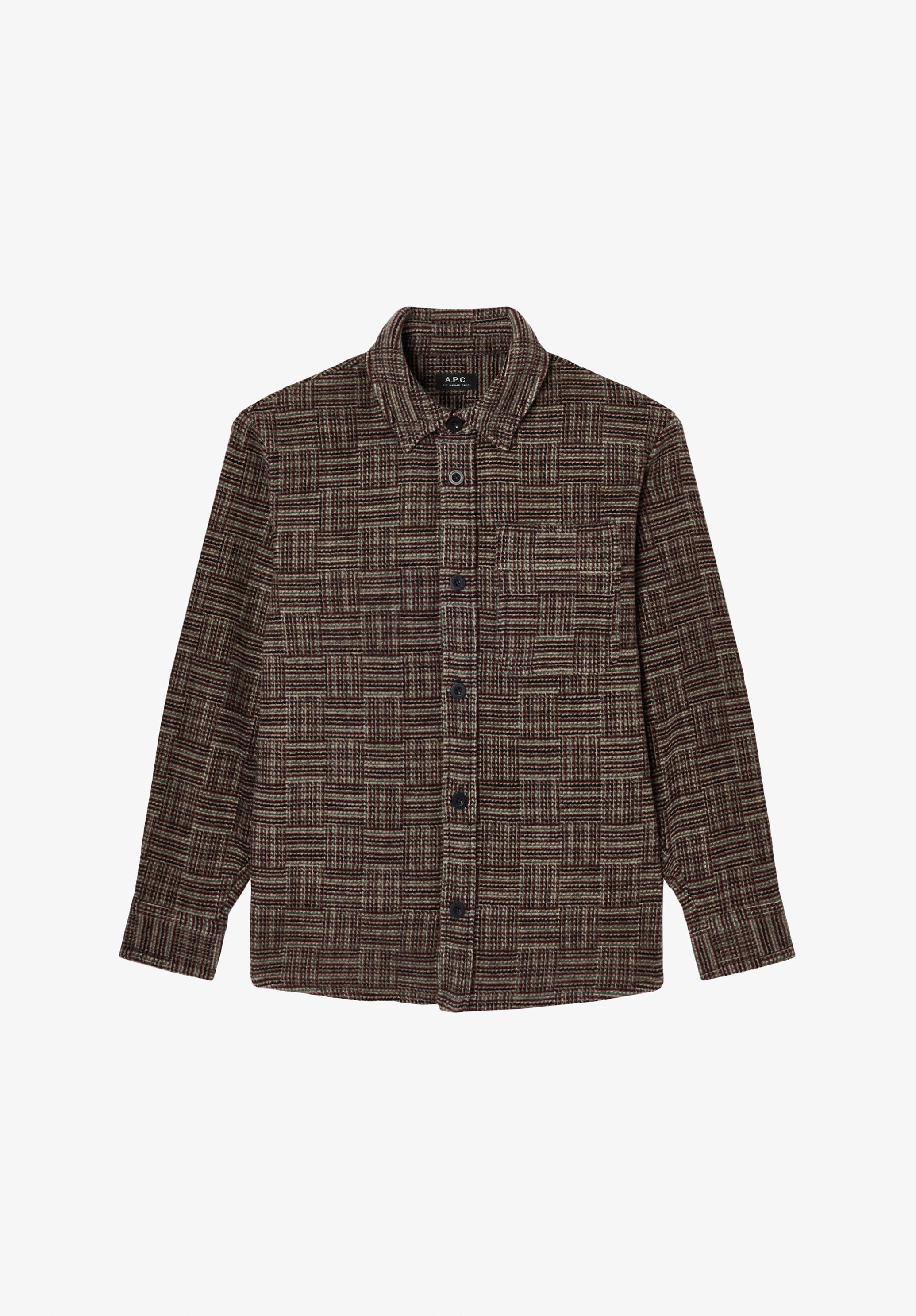 Thick burgundy overshirt